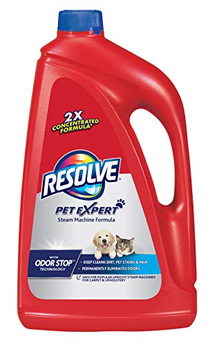 Resolve Pet Steam Carpet Cleaner Solution Shampoo, 96oz, 2X Concentrate, Safe for Bissell, Hoover & Rug Doctor