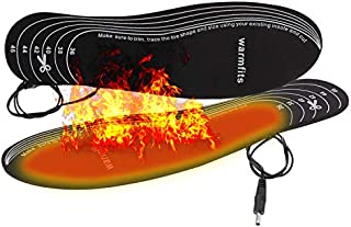 Warmfits Battery Powered Rechargeable Heated Insoles Foot Warmers for Men and Women. Have Warm feet on Winter Adventures Like Hunting, Working, Skiing