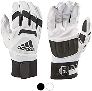 adidas Freak MAX 2.0 Padded Lineman Football Gloves, White, X-Large - Premium Football Gear