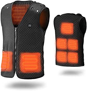 Gulito Heated Vest, USB Charging Adjustable Electric Heated Jacket for Men Women