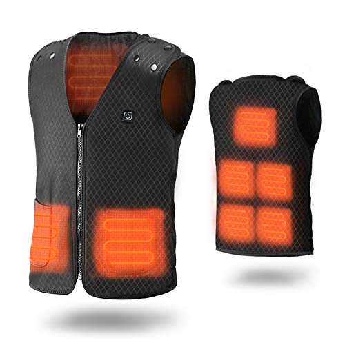 Gulito Heated Vest, USB Charging Adjustable Electric Heated Jacket for Men Women