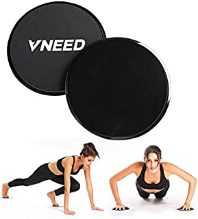2020 Update Core Exercise Sliders (Set of 2), Smooth Gliders Dual-Sided Design, Use on Hardwood Floors, Workout Sliders Fitness Discs Abdominal & Total Body Gym-Exercise Equipment for Home, Travel