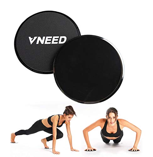 2020 Update Core Exercise Sliders (Set of 2), Smooth Gliders Dual-Sided Design, Use on Hardwood Floors, Workout Sliders Fitness Discs Abdominal & Total Body Gym-Exercise Equipment for Home, Travel