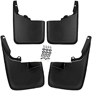 Set of 4 Mud Flaps Splash Guards for Ford F-250 F-350 Super Duty 2011-2016 without Factory Fender Flares