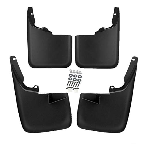 Set of 4 Mud Flaps Splash Guards for Ford F-250 F-350 Super Duty 2011-2016 without Factory Fender Flares
