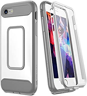 YOUMAKER Designed for iPhone SE Case/iPhone 8 Case/iPhone 7 Case (NOT PLUS),Full-body Rugged Case with Built-in Screen Protector for iPhone SE 2nd Generation/8/7 4.7 Inch - White