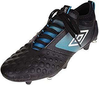 Umbro Men's UX Accuro II Pro Firm Ground Soccer Shoe, Black, 10.5