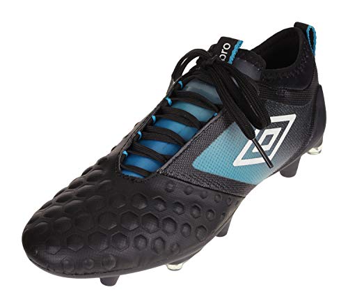 Umbro Men's UX Accuro II Pro Firm Ground Soccer Shoe, Black, 10.5