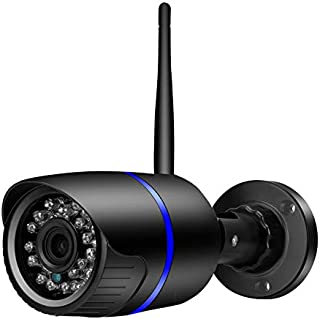 FOLOSAFENAR 24 IR LED WiFi Wired Camera,1080P HD Waterproof Camera, IR-Cut Automatic Switch,Infrared Night Vision Lights,for Home Security System,Outdoor,110-240V(UK Plug)