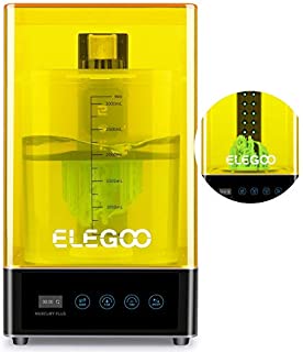 ELEGOO Mercury Plus 2 in 1 Washing and Curing Machine for LCD/DLP/SLA 3D Printed Models Resin UV Curing Box with Rotary Curing Turntable and Washing Bucket