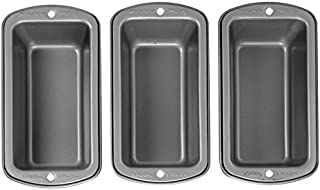 Wilton Recipe Right Non-Stick Mini Loaf Pan Set, 3-Piece