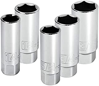 Powerbuilt 640855 3/8-Inch Drive Spark Plug Socket Set, 5-Piece