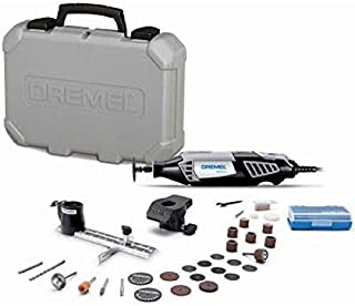 Dremel 4000-2/30 High Performance Rotary Tool Kit- 2 Attachments & 30 Accessories- Grinder, Sander, Polisher, Router, and Engraver- Perfect for Routing, Metal Cutting, Wood Carving, and Polishing, Black, Full Size