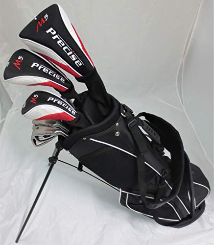 Tartan Sports New Teen Golf Club Set Complete with Stand Bag for Teenagers Ages 13-16 Driver, Wood Hybrid, Irons Putter