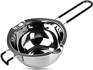 700ML Stainless Steel Double Boiler Pot with Heat Resistant Handle for Melting Chocolate, Candy and Candle Making, Large Capacity