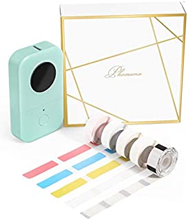 Phomemo D30 Bluetooth Label Maker-with 5 Roll Adhesive Label Thermal Paper Thermal Label Printer Paper Mini Thermal Bluetooth Label Maker Easy to Use for Home Office Organization-USB Rechargeable