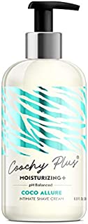 Coochy Plus Intimate Shaving Cream COCO ALLURE For Pubic, Bikini Line, Armpit and more - Rash-Free With Patent-Pending MOISTURIZING+ Formula  Prevents Razor Burns & Bumps, In-Grown Hairs, Itchiness