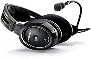 Bose A20 Aviation Headset with Standard Dual Plug Cable, Black