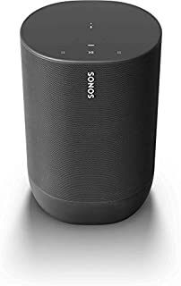 Sonos Move - Battery-powered Smart Speaker, Wi-Fi and Bluetooth with Alexa built-in - Black