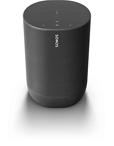 Sonos Move - Battery-powered Smart Speaker, Wi-Fi and Bluetooth with Alexa built-in - Black