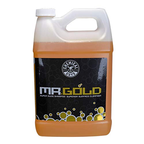 Chemical Guys CWS213 Mr. Gold Super Suds Shampoo Superior Surface Cleanser Car Wash Soap (1 Gal), 128oz