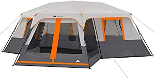 Ozark Trail 12-Person 3-Room Instant Cabin Tent with Screen Room (Orange)