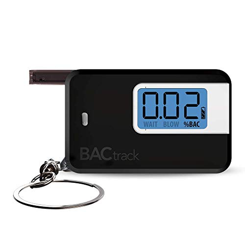 BACtrack Go Keychain Breathalyzer (Black) | Ultra-Portable Pocket Keyring Alcohol Tester for Personal Use