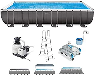 Intex 24ft x 12ft x 52in Ultra XTR Rectangular Frame Pool & Sand Vacuum Cleaner