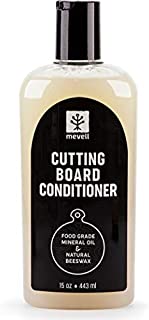 Mevell Cutting Board Conditioner, Great for Butcher Blocks, Countertops and Other Natural Wood Bowls and Utensils, Cutting Board Wax Made with Food Grade Mineral Oil and Natural Beeswax.