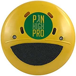 Pin High Pro Pocket Golf Training Aid for Consistent Weight Shift During Downswing/Golf Swing Trainer - Perfect for Swing Drills - Made in The USA (Yellow)