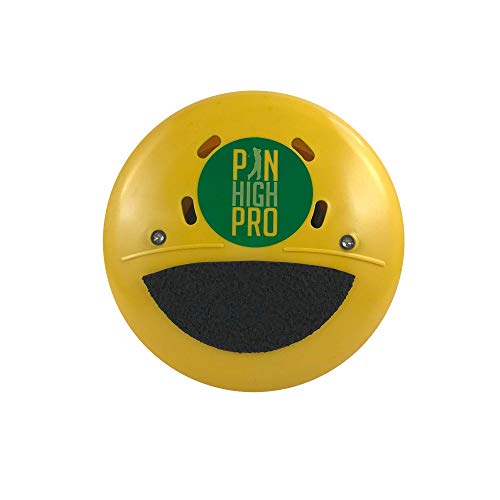 Pin High Pro Pocket Golf Training Aid for Consistent Weight Shift During Downswing/Golf Swing Trainer - Perfect for Swing Drills - Made in The USA (Yellow)