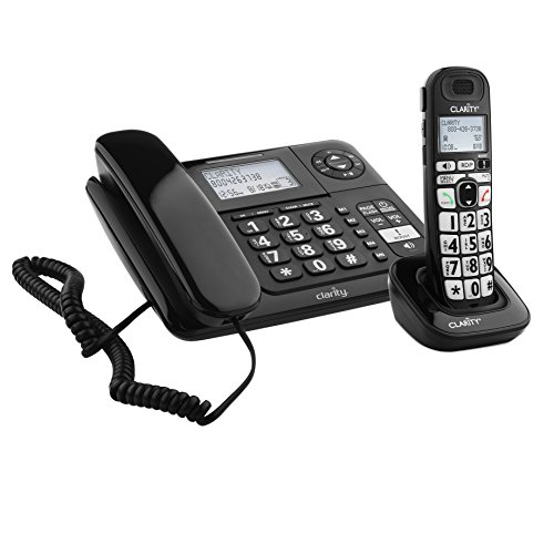 Clarity E814 Moderate Hearing Loss Cordless Phone with E814HS Expandable Handset Bundles (Clarity E814CC)