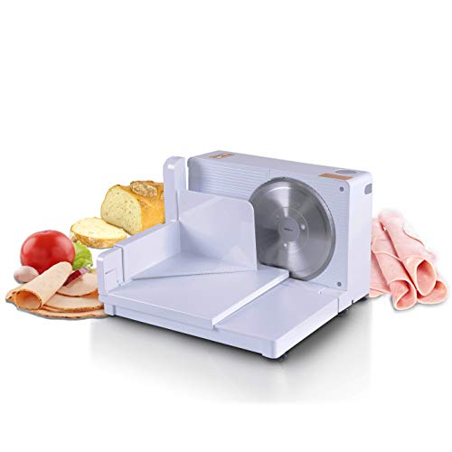 SuperHandy Meat Slicer Electric Food Deli Bread Cheese Portable Collapsible 6.7