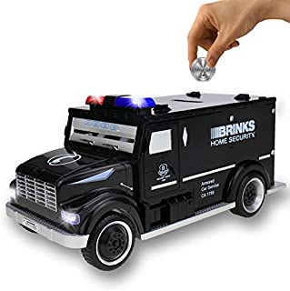 Kids Money Bank,Yoego Electronic Piggy Banks, Great Gift Toy for Kids Children, Cool Armored Car Bank Password Coin Bank, Perfect Toy Gifts for Boys Girls (Black)