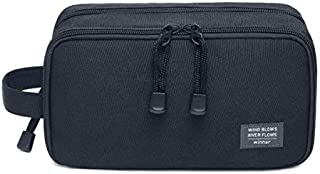 Jumppmile Men's Waterproof Travel Toiletry Bag Small Dopp Kit Black