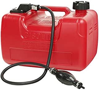 Tengchang Gas Tank Gasoline Diesel Outboard Fuel Tanks Can for Boat Portable 12L w/Connector