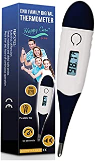 Thermometer Fast 10-30 Seconds Thermometer for Adults, Oral Thermometer, Thermometer for Fever, Celsius and Fahrenheit, Rectal, termometro Underarm Thermometers, Digital Baby Infant Kid Babies and Pet