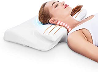 MARNUR Cervical Pillow Memory Foam Pillow Orthopedic Contour Pillow for Neck Support Ergonomic Pillow with RoHS Certification for Back Sleepers Side Sleepers & Stomach Sleepers