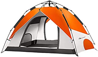 MOON LENCE Pop Up Tent Family Camping Tent 4 Person Tent Portable Instant Tent Automatic Tent Waterproof Windproof for Camping Hiking Mountaineering