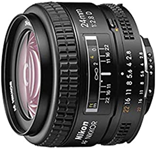 Nikon AF FX NIKKOR 24mm f/2.8D Fixed Zoom Lens with Auto Focus for Nikon DSLR Cameras - White Box (New)