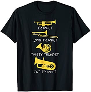 Funny Types of Trumpet Player T-Shirt, Marching Jazz Band