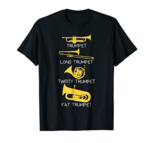 Funny Types of Trumpet Player T-Shirt, Marching Jazz Band