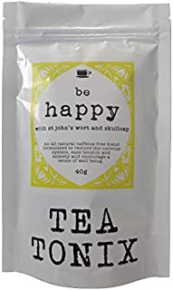 BE Happy Tea for Depression and Stress Relief with St. John's Wort, Vervain, and Skullcap 40g - to Restore The Nervous System, Ease Tension and Anxiety, and Promote a Sense of Well Being