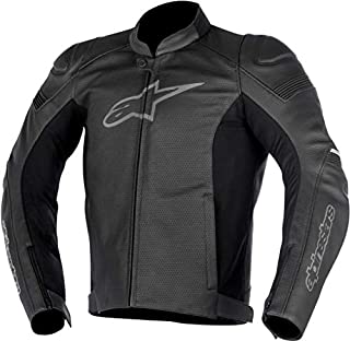 Alpinestars Men's SP-1 Airflow Leather Motorcycle Jacket, Black, 54