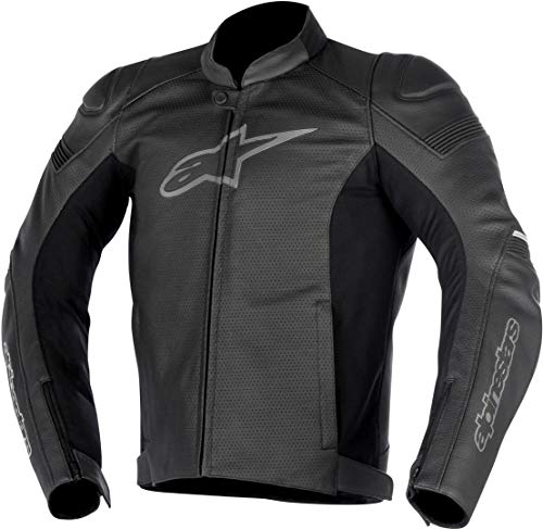 Alpinestars Men's SP-1 Airflow Leather Motorcycle Jacket, Black, 54