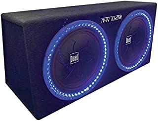 Dual Electronics SBX212i 12-inch illumiNITE High Performance Studio Enclosed Subwoofers with 1,200 Watts of Peak Power & 41-Ounce Magnets