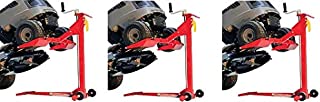 MoJack EZ MAX - Residential Riding Lawn Mower Lift, 450lb Lifting Capacity, Fits Most Residential and ZTR Mowers, Folds Flat for Easy Storage, Use for Mower Maintenance or Repair (3-(Pack))