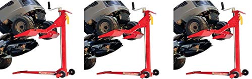 MoJack EZ MAX - Residential Riding Lawn Mower Lift, 450lb Lifting Capacity, Fits Most Residential and ZTR Mowers, Folds Flat for Easy Storage, Use for Mower Maintenance or Repair (3-(Pack))