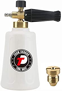 Tool Daily Pressure Washer Foam Cannon for Car Wash, Snow Foam Lance, Additional Orifice Nozzle 1.1mm, 1/4 Inch