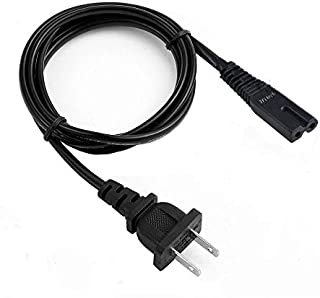 2 Prong Power Cord Wall Cable Compatible with Brother, Singer, Bernina, Baby-Lock, Viking, Pfaff Sewing Machine-6FT [UL Listed]